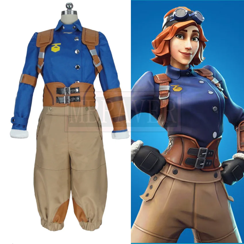 

Battle Royale Season 6 Drift Skins Airheart Cosplay Halloween Uniform Cosplay Costume Customize Any Size