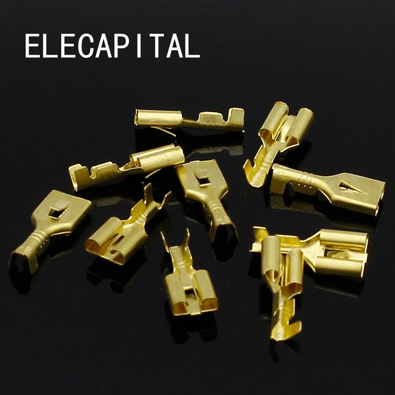 6.3mm 6.3 Crimp Terminal Female Spade Connector