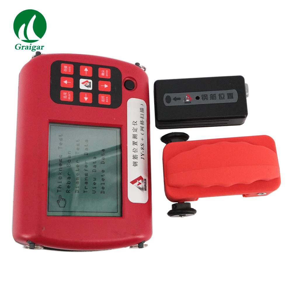 

JY-8S+ Digital Concrete Rebar Locator Scanner Covermeter Ferromagnetic Objects Finder