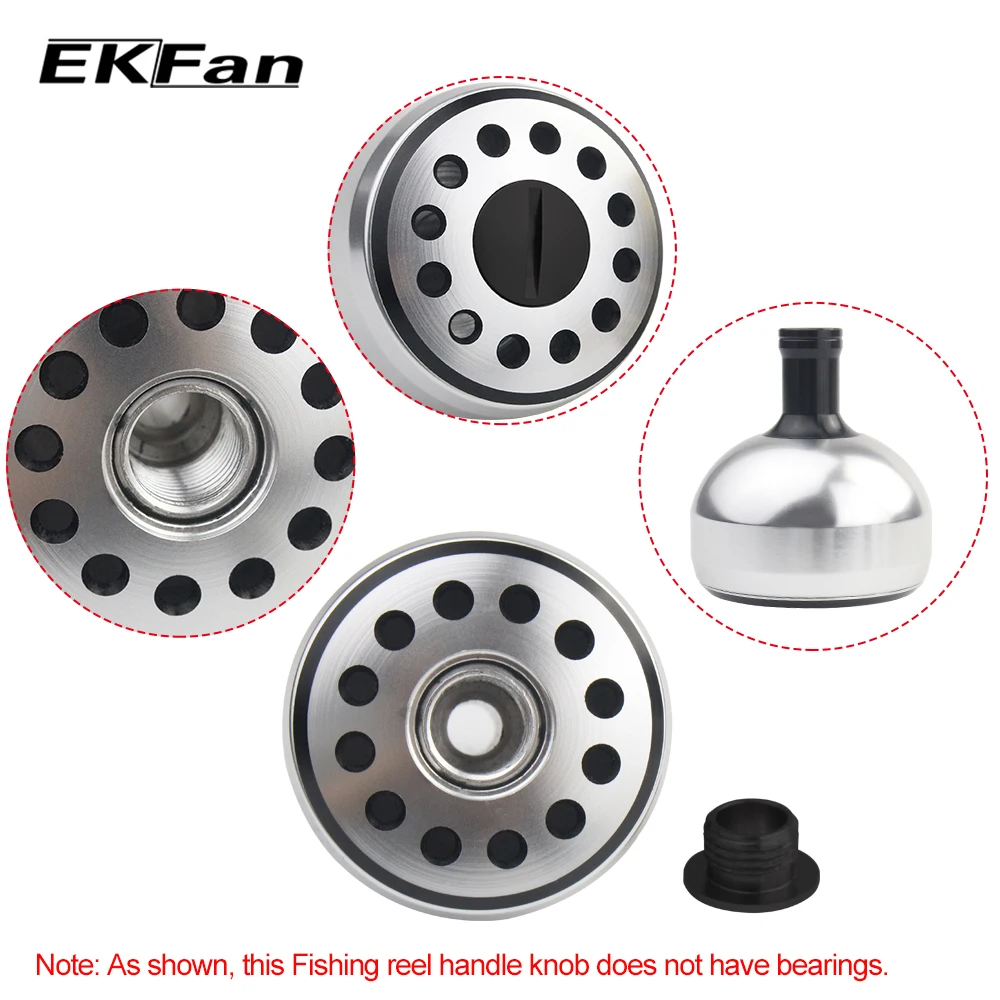 EKFan 1pc 32mm/35mm/38mm Alloy Aluminum Fishing Handle Knob For Bait Casting Spinning Reel Fishing Reel Handle Accessory