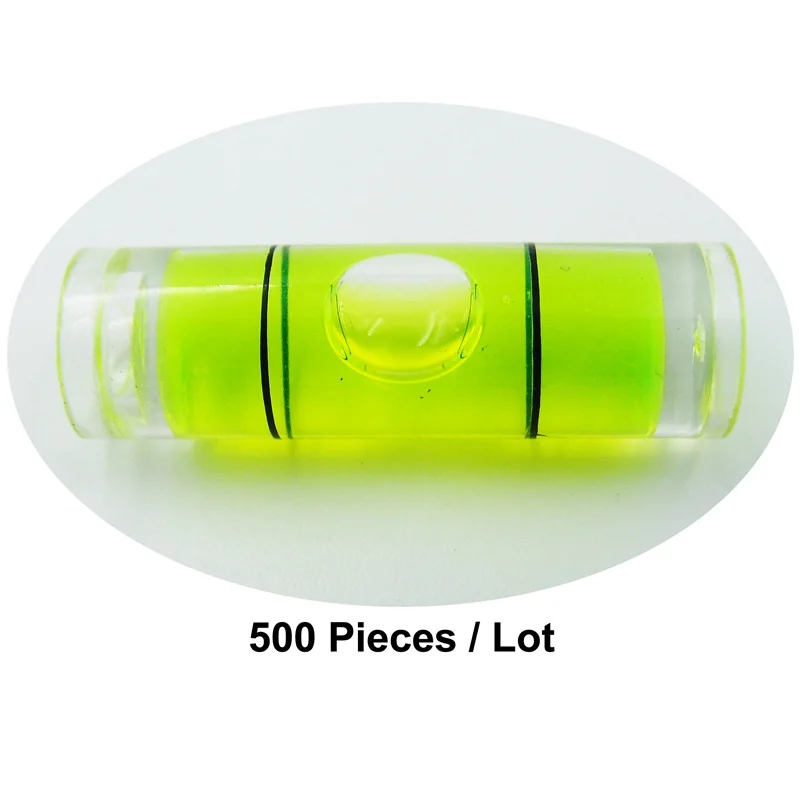 (500pieces/lot) Diameter 9.5mm Length 31mm Acrylic Tube Bubble Level Spirit Level Vials