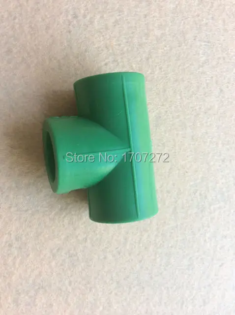 

Free Shipping Quality Enviroment - friendly PPR Pipe Equal Tee Angel Fittings DN20 Connector for sanitary water pipeline