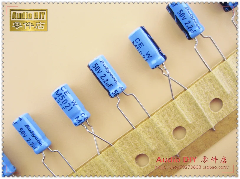 

2020 hot sale 30PCS/50PCS Rubycon old sky blue TWSS (CEW) series 2.2uF/50V electrolytic capacitors free shipping