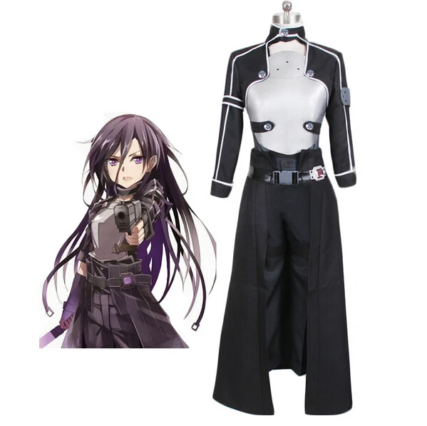 

Sword Art Online 2 Fatal Bullet Kirito Cosplay Costume Kirigaya Kazuto Black Dress Suit Custom Made Halloween Carnival Costume