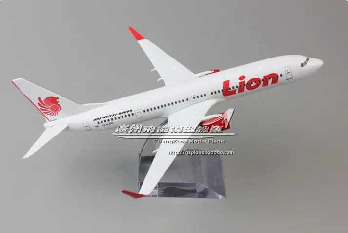 19cm Collectible Airplane Model Indonesia Airways Lion Airline Aircraft Alloy Plane Model Diecast Souvenir Vehicles Gift Toy