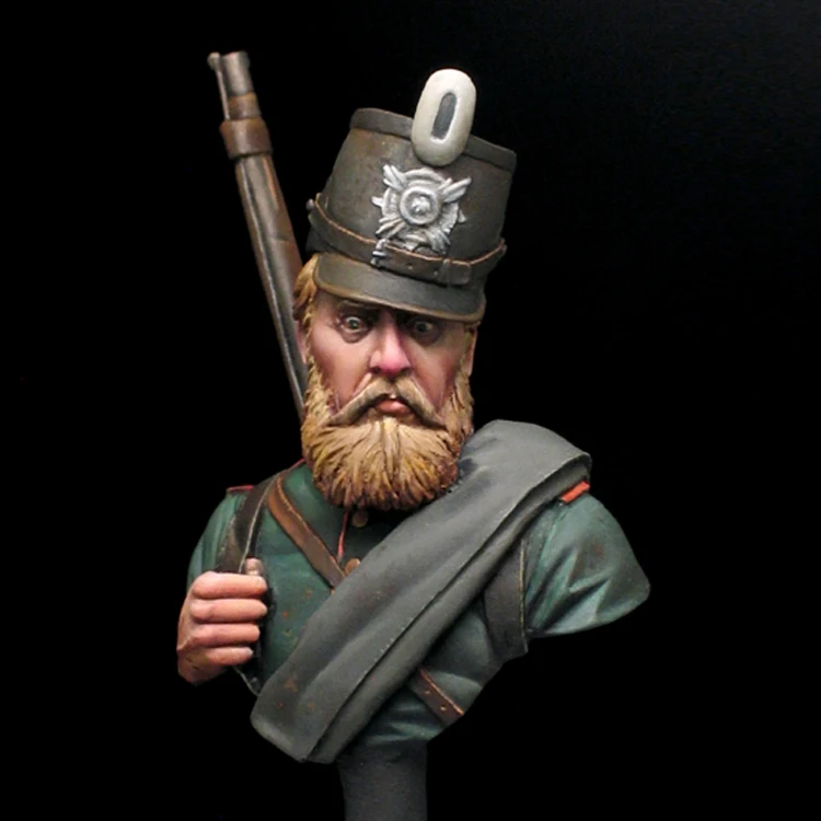 1/16 flankenfeuer-le-bourget-1870, historic, Resin Model Bust GK, Unassembled and unpainted kit