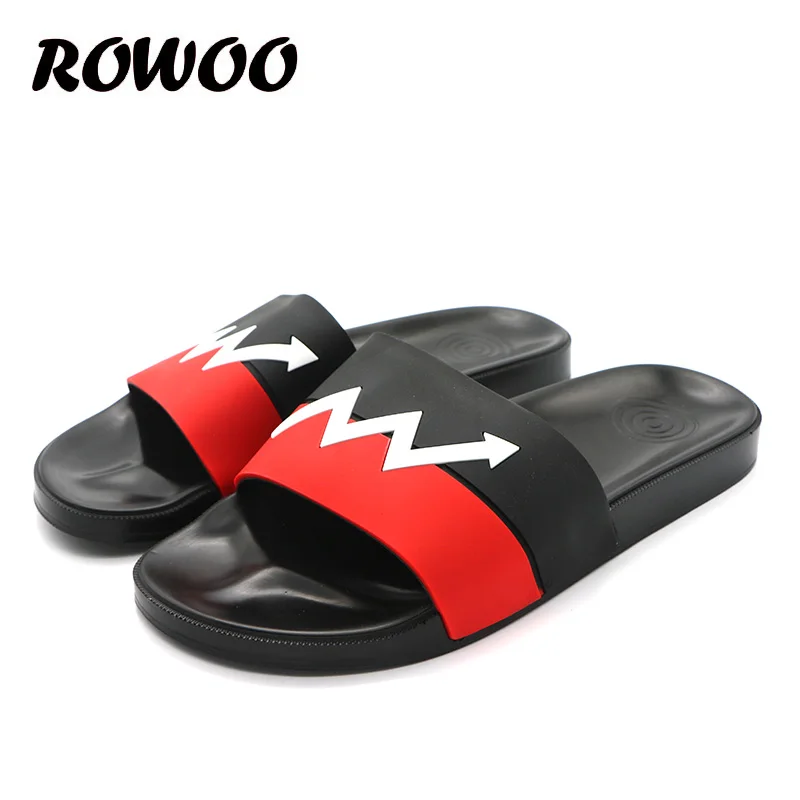 Men\'s Slides Slippers Summer Flats 2023 Male Shoes Breathable Beach Bathroom Poor Shower Sandals Non-Slip Wholesale Dropshipping