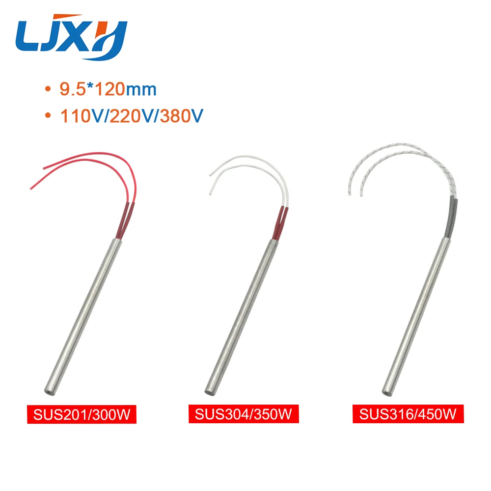 LJXH Cartridge Heating Element 2PCS 9.5mmx120mm/0.374\