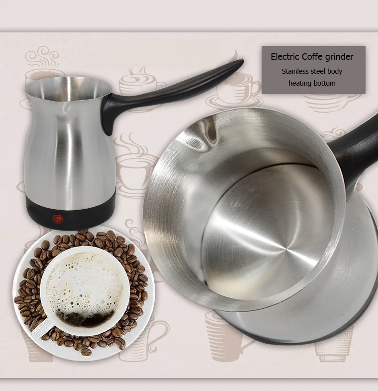 Cafetera eléctrica de pavo de acero inoxidable 304, tetera para el hogar y la Oficina, 800W