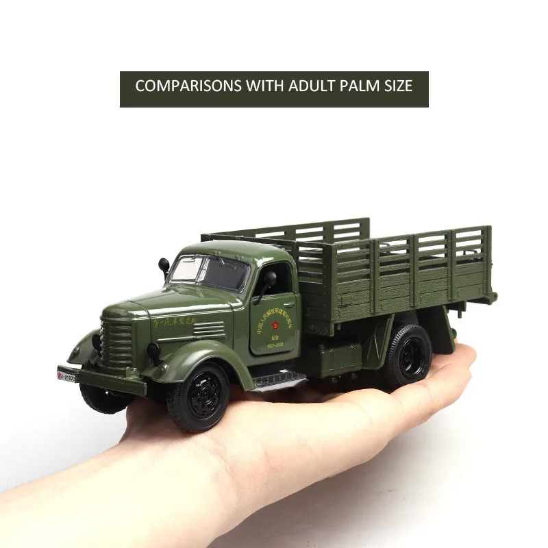 Sale 1:36 Military transport truck alloy model,simulation metal die-casting sound and light pull back model,free shipping