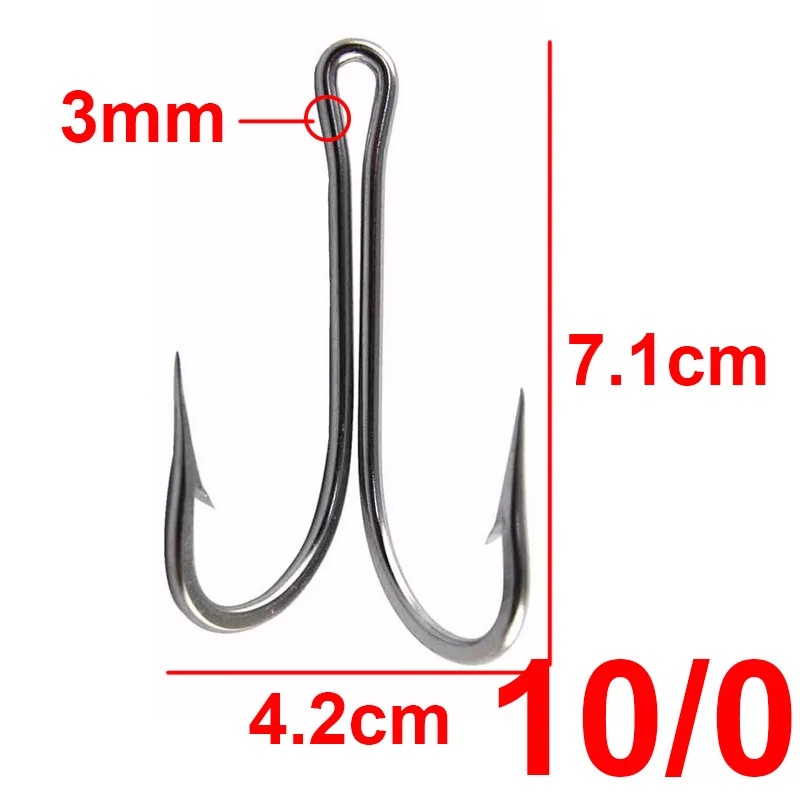 double fishing hook closed shank 1 0 Octopus Baitholder Hooks Sharp Barbed Beak Fish Hooks Circle High Carbon Steel Extra Sharp Eye J Hook Size: 8# the Mustad OShaughnessy Tuna Double 2X Hook is the perfect replacement belly hook 12/0 Double Hook Set –