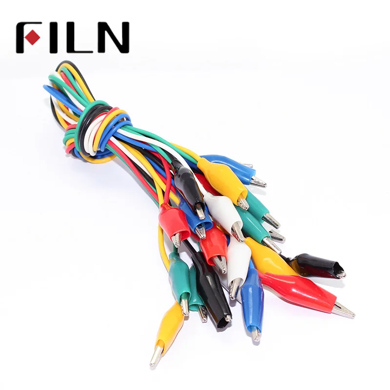ใหม่ 12pcs คลิปจระเข้ 27 มม.จระเข้ไฟฟ้า Double Ended คลิปจระเข้ Roach คลิปจัมเปอร์ทดสอบ DIY Test Leads