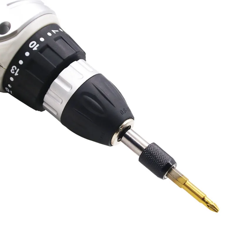 1/4 Inch Quick Hex Shank Release Magnetic Electric Screwdriver Extension Bit Holder 60 100 150mm Extension Rod Tools