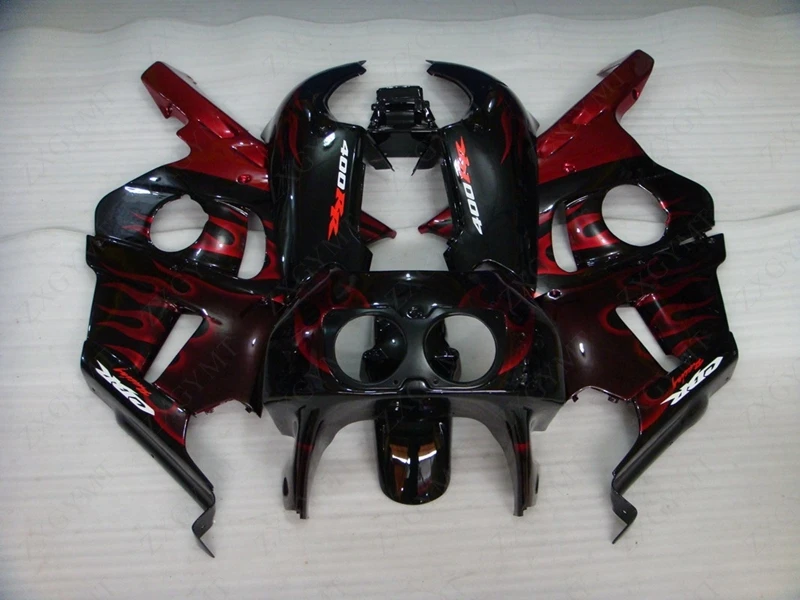 Fairings CBR400 RR 1990 - 1999 MC29 Red Flame Fairing for Honda CBR400RR 98 99 Plastic Fairings for Honda CBR400RR 94 95