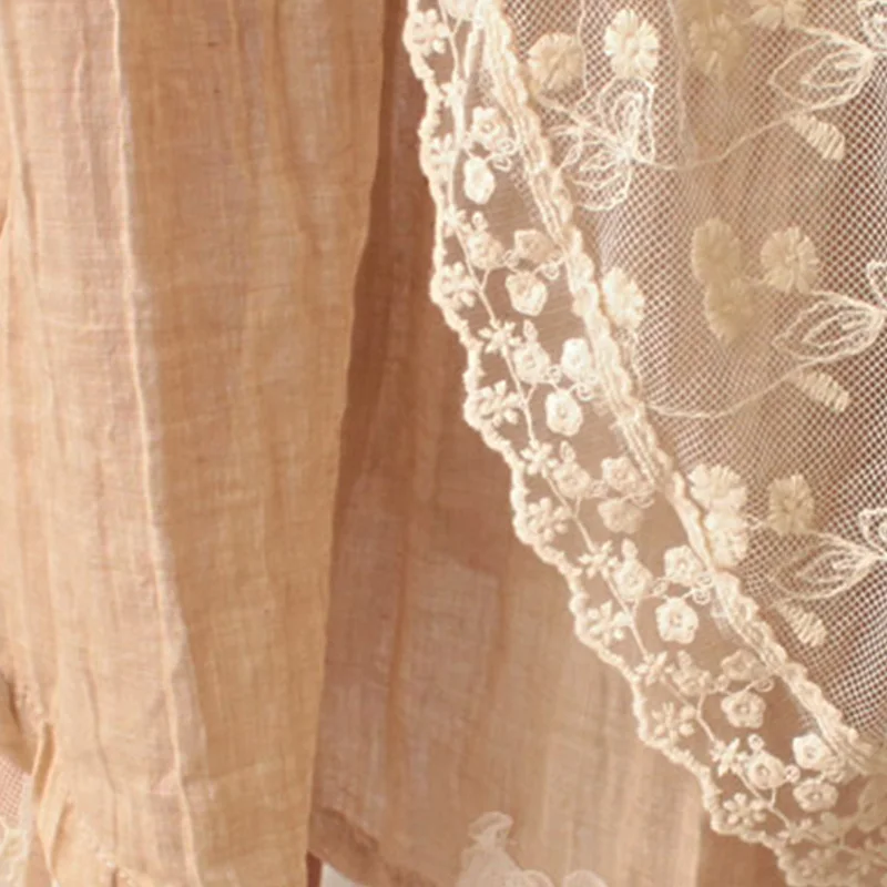 Harajuku mori menina doce vestido roupas femininas assimétrico retalhos algodão renda camada sem mangas kawaii meados de bezerro vestidos a023