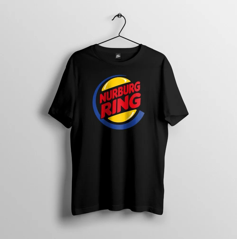 Nurburgring - Funny Burger King Parody Racing Track 2019 Newest Fashion Tops Summer Cool Short Sleeve Funny Casual Tee Shirts