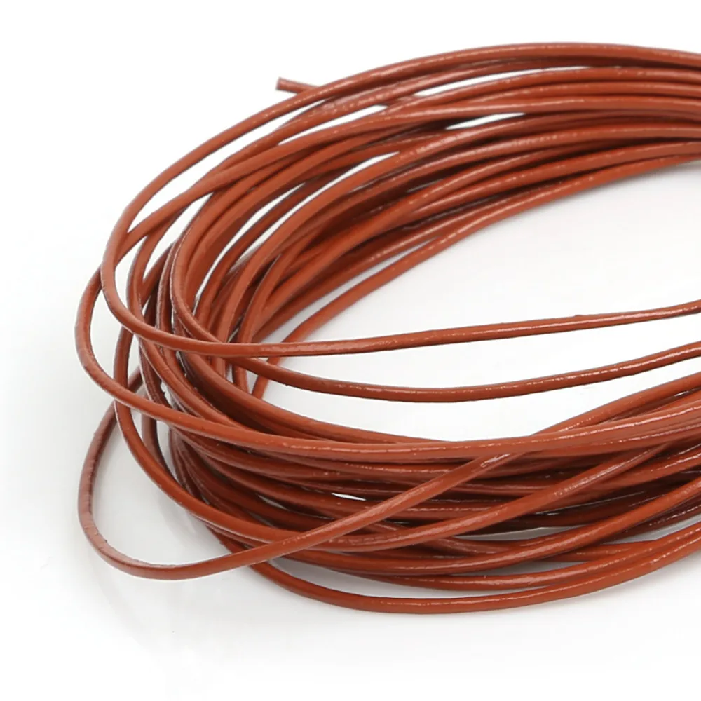 1MM Genuine Leather Rope 16 colors 5meter Real Leather Rope String Cord for Clothes and Shoes Jewlery Making Materials