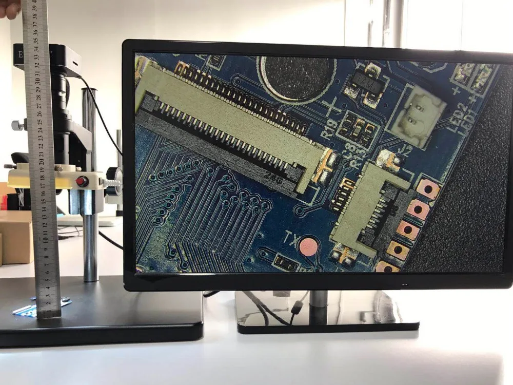 Einstellbares 180X 120X 300X 200X 130X Zoom C-Mount-Objektiv 0,7X~4,5X Vergrößerung 25mm für HDMI USB Industrie-Videomikroskopkamera – Detail 18