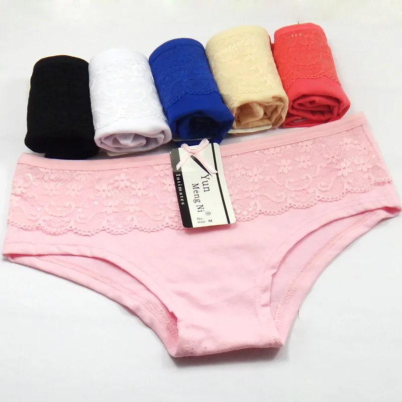 Hot Selling 1pc/lot Ladies Underwear Cotton Pure Color Sexy Girl Foreign Trade Women's Briefs 86847