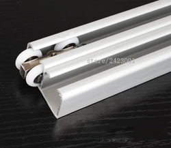thickening Double door sliding door Guide Shower room Double hanging rail Trumpet crane slideway Moving door track Glass sliding