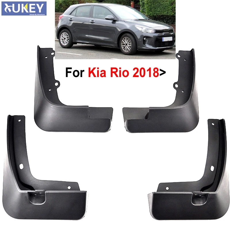 4x For KIA Rio Hatch Sedan 4dr 5dr Pegas Soluto FB YB 2017 - 2021 Front Rear Mudflaps Mud Flaps Splash Guards 2018 2019 2020