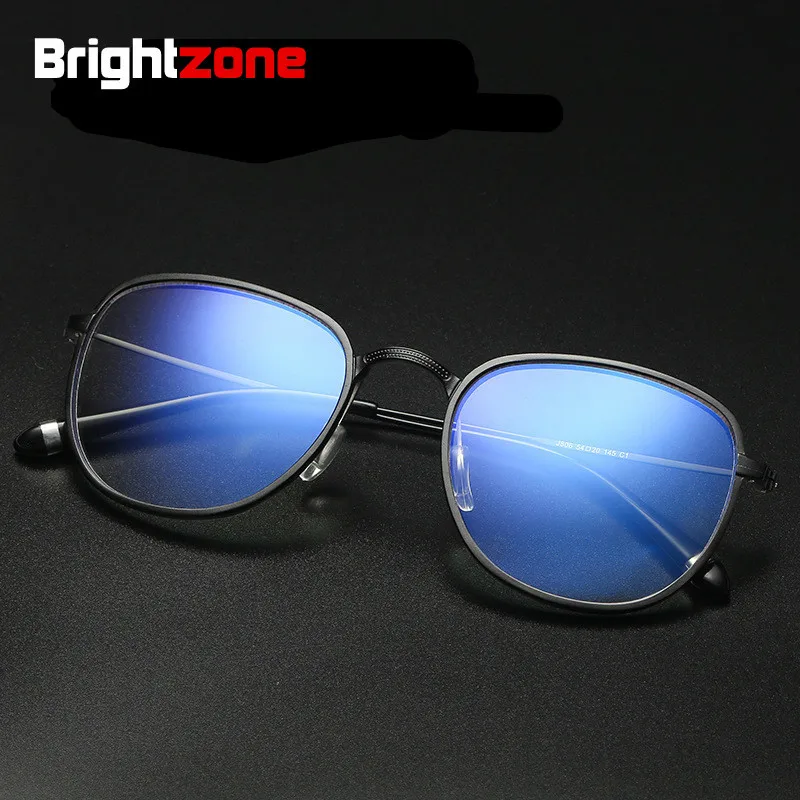 

Brightzone защита от синего излучения, стеклянная рамка, освещение, компьютер, высокое качество, винтажный бренд, Полный ацетат, унисекс