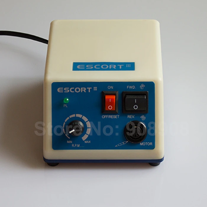 65W Marathon Micromotor Hand Grinder Motor Escort-III Power Engine Only suit 35K RPM Strong 102L, H37L1, 102 Handpiece Dremel