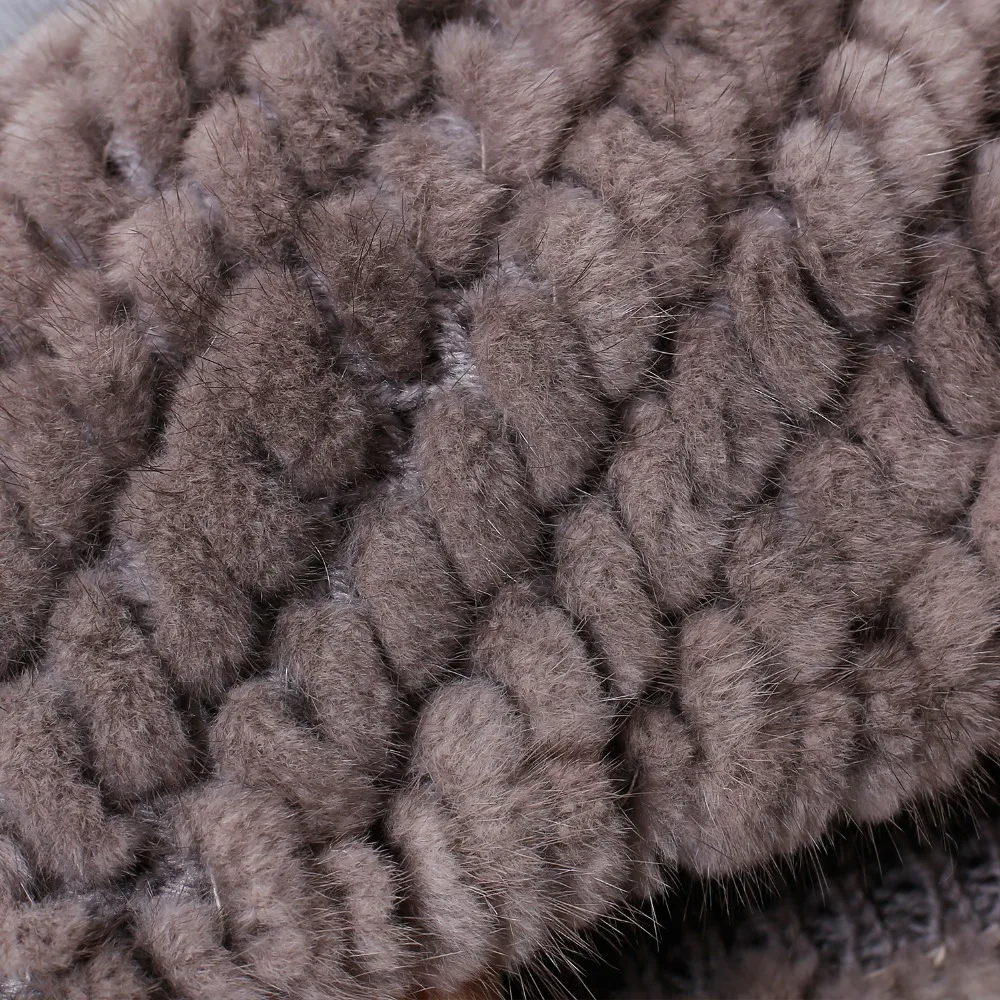 MPPM Women Real Mink Fur Hat Winter Fur Hat New Winter Mink Fur Beanies Cap for women free size casual natural fur women\'s hat