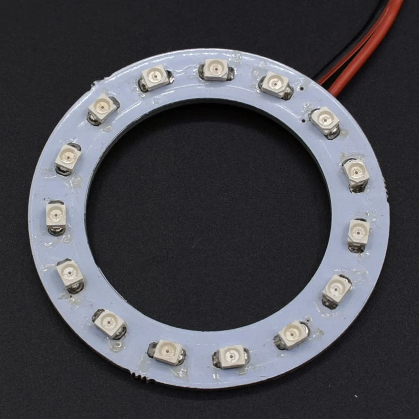 1PCS x   White/Blue/Yellow/Green/Red  50mm 3528 15 SMD Angel Eyes Halo Ring Light Car Led  Headlight