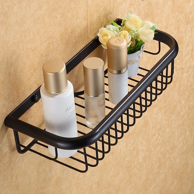 Bathroom Shelf Gold/Chrome/Rose Gold Brass Shower Shampoo Soap Cosmetic Shelf Bathroom Accessories Storage Organizer Rack Holder