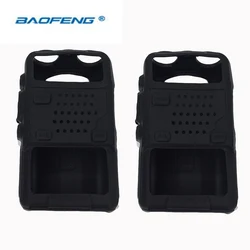 2PC 실리콘 고무 커버 범퍼 BAOFENG UV-5R 케이스 양방향 라디오 Baofeng UV 5R UV-5RA 워키 토키 uv5r 액세서리