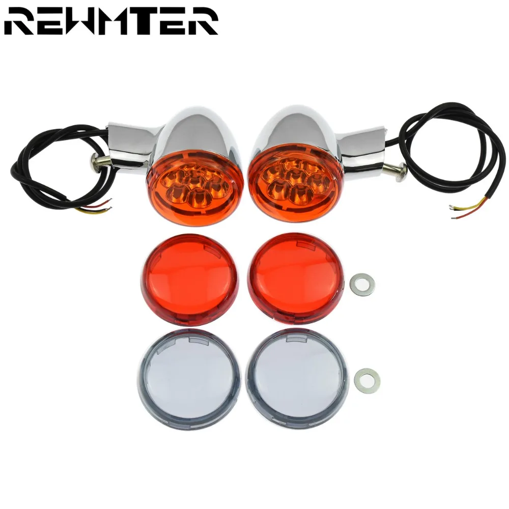 

Motorcycle LED Rear Amber Turn Signals Lights Bracket Indicator Lamp For Harley Sportster XL 883 1200 Iron 1992-2019 2020 2021