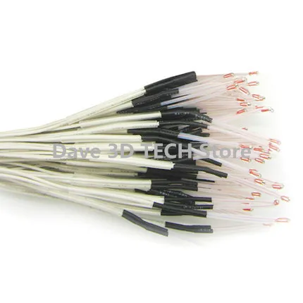 10pcs/lot 100K ohm NTC 3950 Thermistors with dupont head for 3D Printer Mend Reprap RAMPS 1.4 A4988 MK2B Heatbed