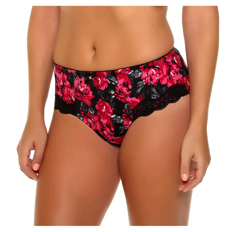 Mierside 954P Plus Size Sexy Panty Women Summer Panties Breathable lingerie Floral Comfortable Printing Underwear Briefs L-7XL