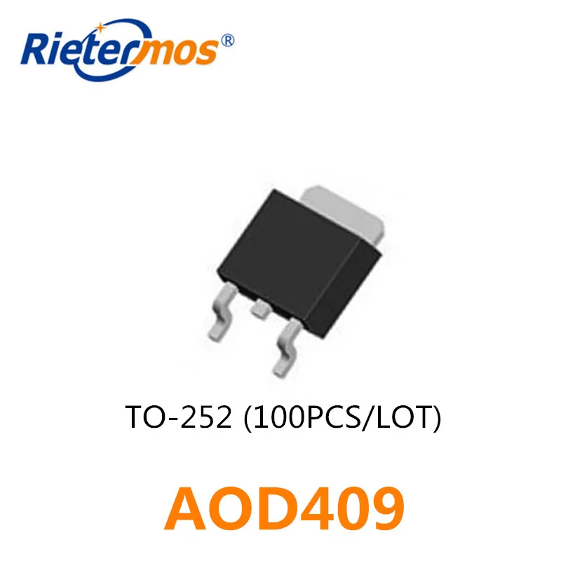 

100 шт AOD409 D409 TO-252 оригинал