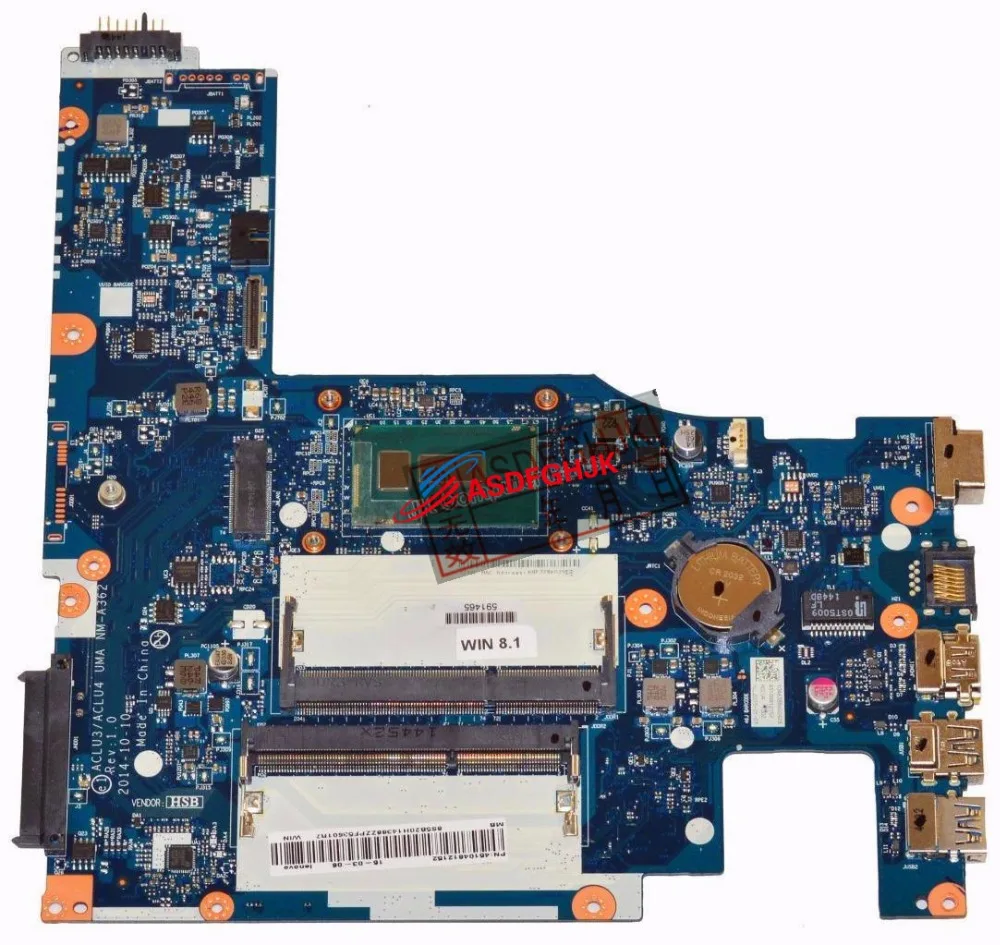 Original FOR Lenovo G50-80 Laptop Motherboard WITH i7-5500U 2.4GHz CPU 5B20H14388 NM-A362  fully tested