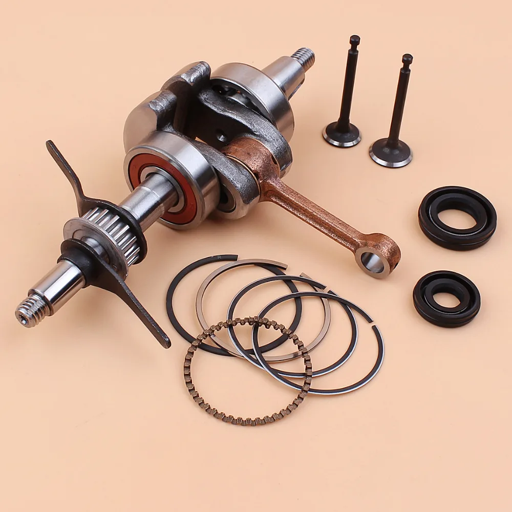 Conjunto de anéis de pistão 39mm para honda gx35, válvula de vedação de óleo, para motor 4 tempos, cortador de grama