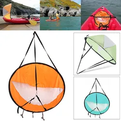 Kayak Boat Wind Sail Canoe Sup Paddle Board Sail with Clear Window Fishing Rowing Boat Inflatable Outboard Drifting Foldable
