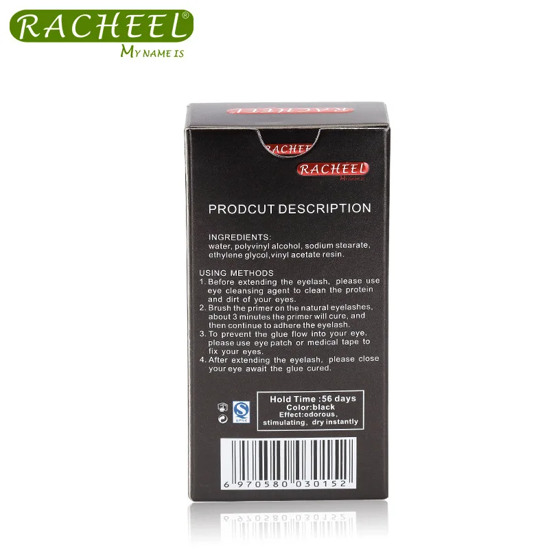 Racheel Pro 15g A Thickness Black Glue False Eyelash Glue Quick Dry No Stimulation Individual False Eyelash Extension Glue