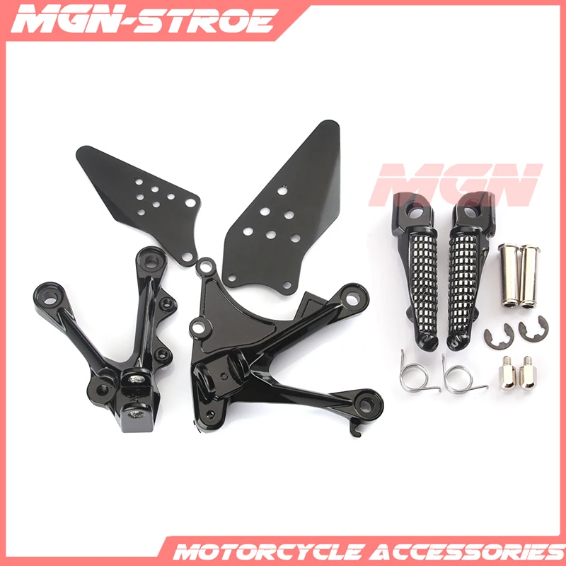 Front footpegs Foot pegs Footrest Pedals Bracket For KAWASAKI ZX6R ZX-6R 2005-2008 05 06 07 08 ZX636 2005-2006 05 06 Motorcycle