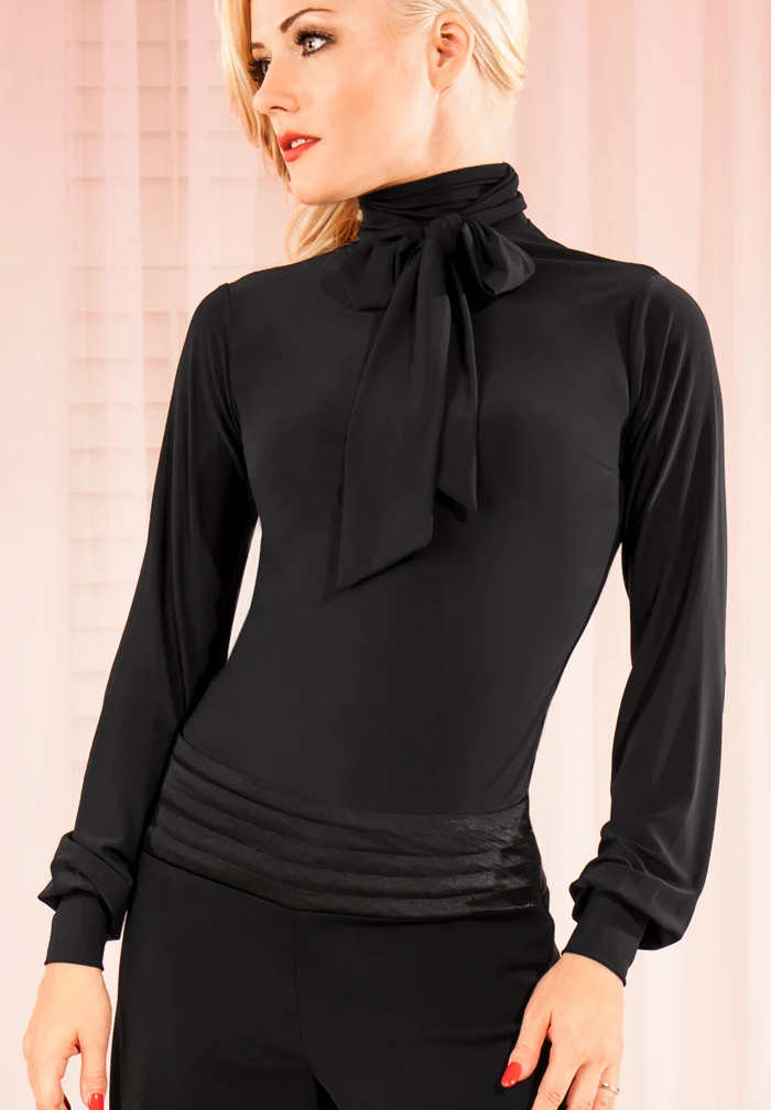 

Blackpool new spring women's practicing Latin small backless turtleneck long sleeved jacket T16009