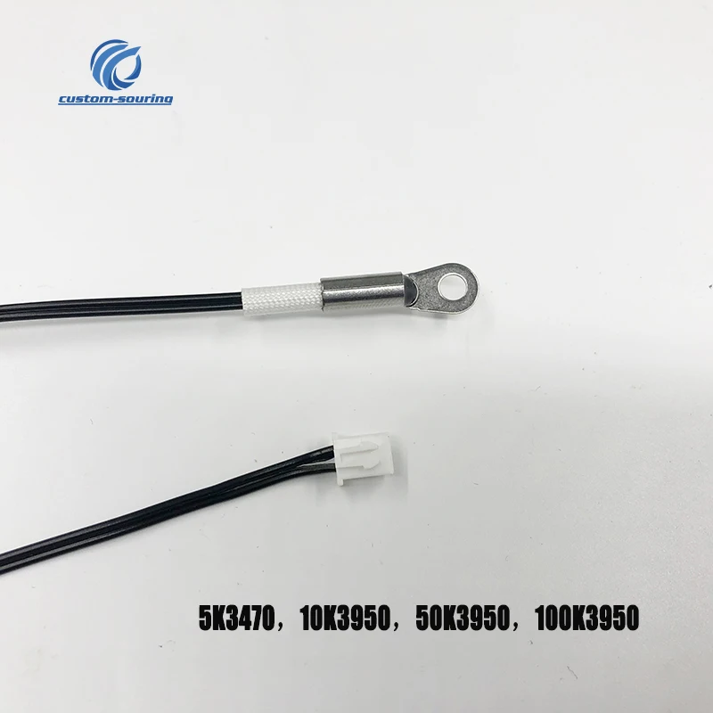1PC ntc temperature sensor 5K 10k 50K 100K B3950 3470 ntc 10k NTC sensor 1% 0.5M Hang model M4 Probe waterproof ntc10k