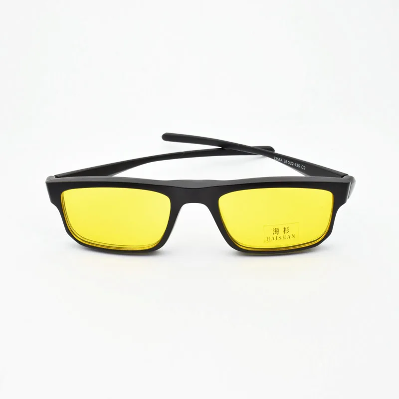 Full Frame Male Sports Style Eyeglasses Frame With Magnet Clip Ultra-light 3D Glasses Polarized  Sunglasses Night Vision Goggles