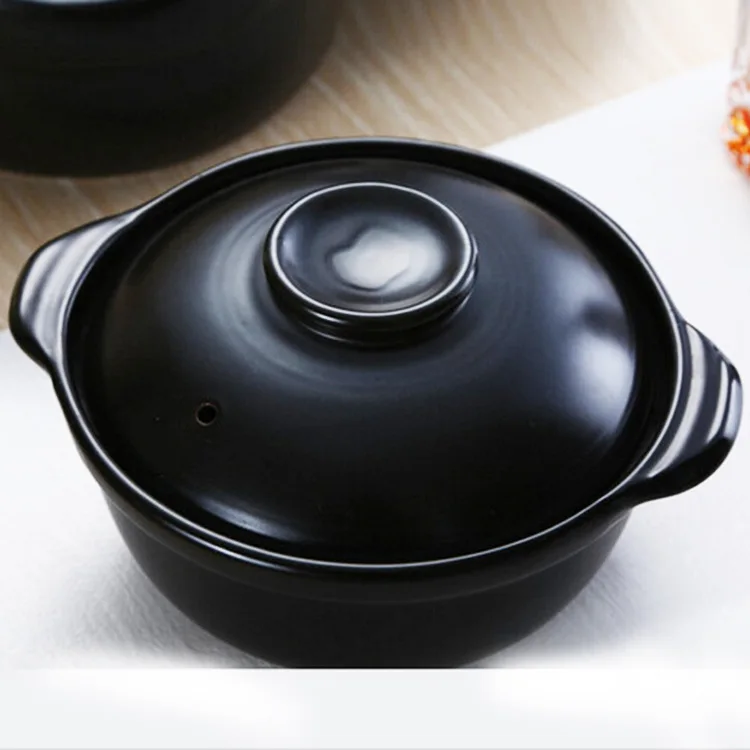 Chaozhou black-and-white Japanese style high temperature resistant ceramic pot saucepan