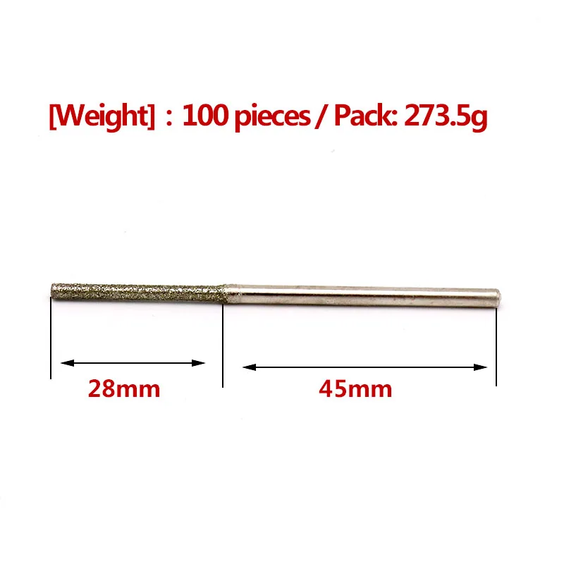 5/10pcs  0.8~5.0mm Diamond Grinding Head Lengthen Burr Needle Drill Bit Point Engraving Polishing Glass Jade Stone Rotary
