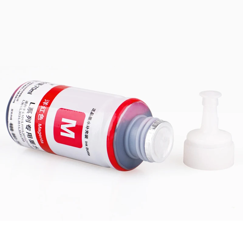 4 Colors/Set Universal Ink Refill Kit Dye Ink For Epson All Inkjet Printer Cartridge And CISS Refill Ink 70ML/Bottle (BK C M Y)