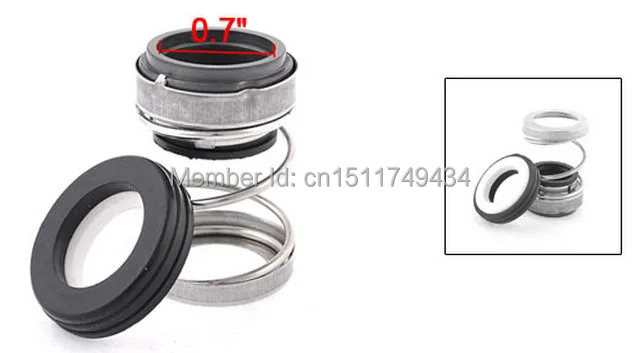 

Rubber Bellows Ceramic Rotary Ring Mechanical Shaft Seal 18mm Dia for Pumps 5pcs