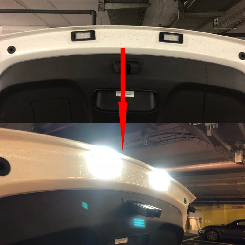 Canbus Error Free Led License Number Plate Lights Replacement Lamp For Skoda Octavia Combi 5E A7 Superb B6 Yeti Fabia MK3 Rapid