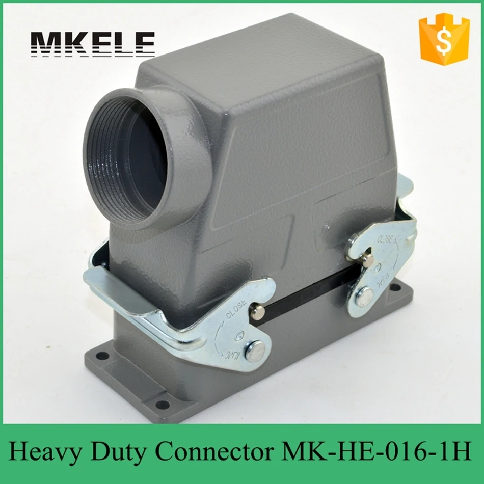 16 PIN 16A 400V/500V Used In Outdoor Voltage Circuit Breaker Heavy Duty Multi  Core Quick Connector High Cover MK-HE-016-1H