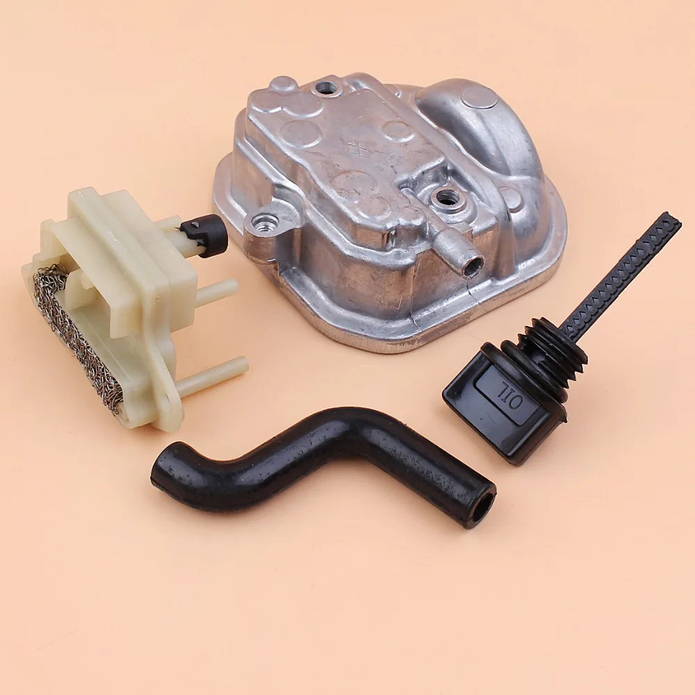Tampa de cilindro para vedação de motor, kit de mangueira de filtro de combustível para honda gx35 gx35nt hht35s